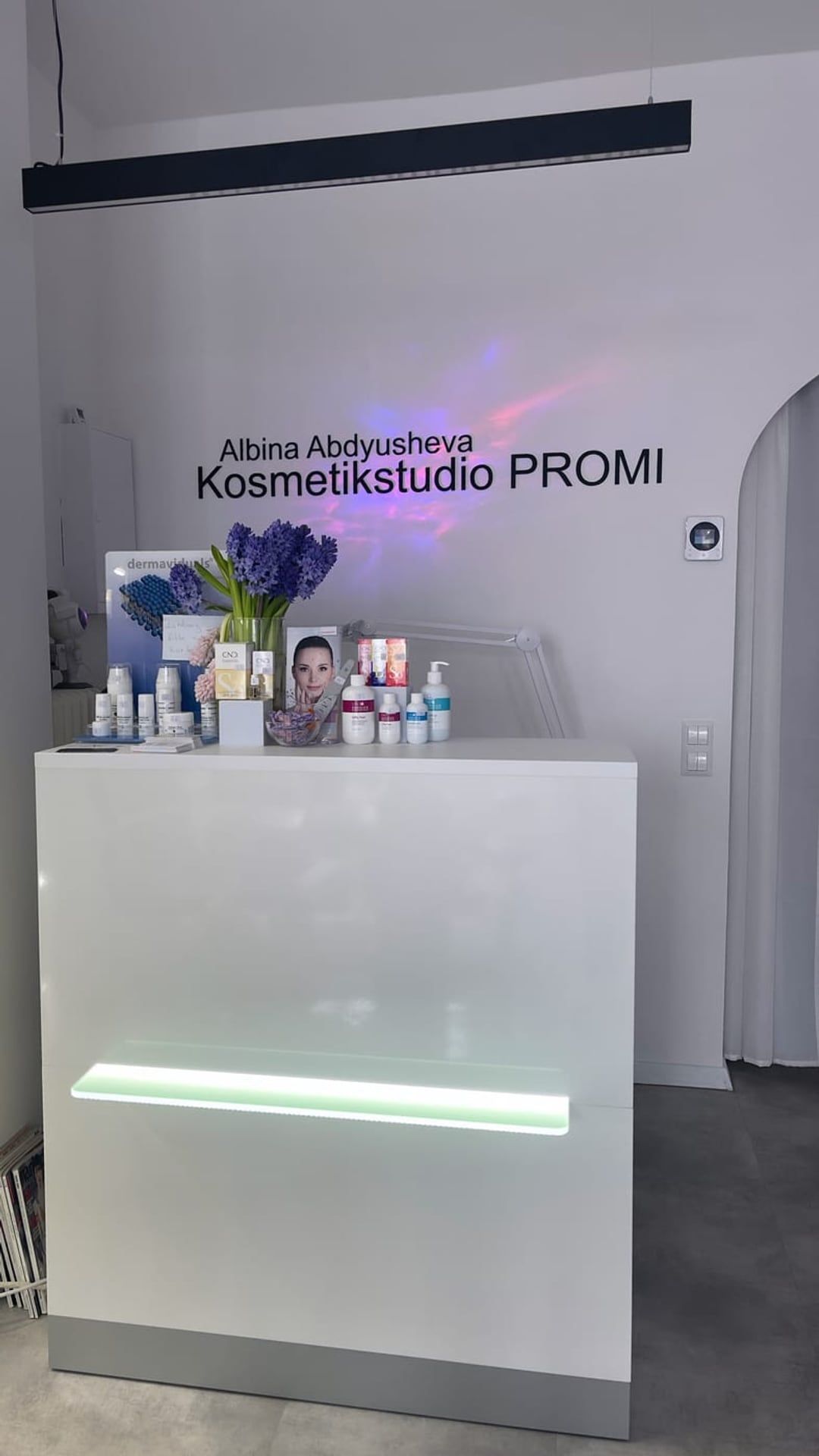 Empfangsbereich im PROMI Kosmetikstudio